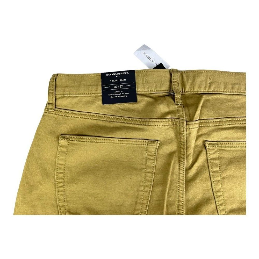 NWT Banana Republic Brown Athletic Fit Travel Casual Jeans Men's Size 32 x 32 - Picture 4 of 8